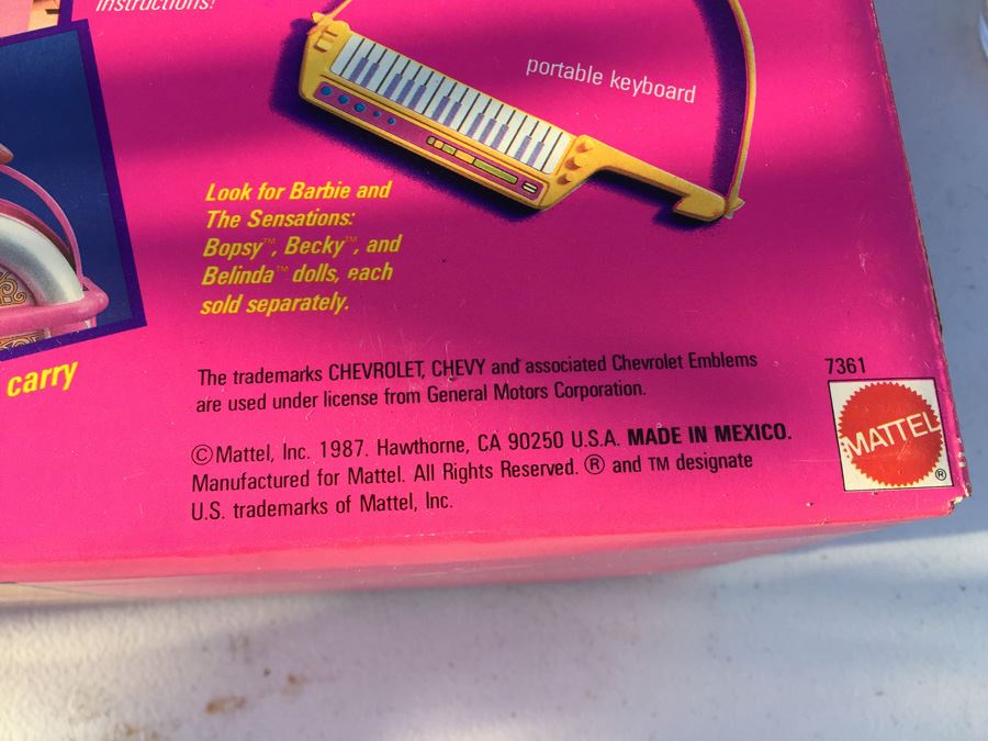 Barbie Sensations Jukebox Music Box New In Box Mattel 1987 [Photo 7]
