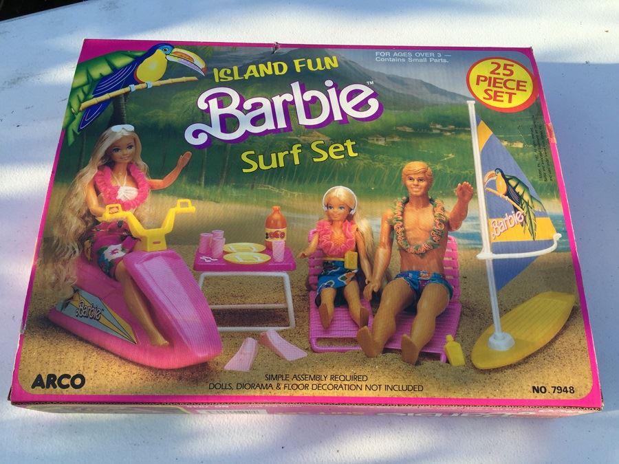 Island Fun Barbie Surf Set ARCO Mattel New In Box 1987 [Photo 1]