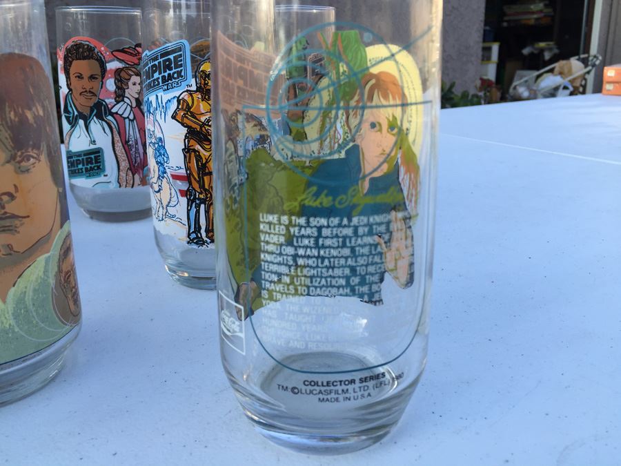 Stars Wars And The Empire Strikes Back Glasses From Burger King 1977 And 1988 [Photo 8]