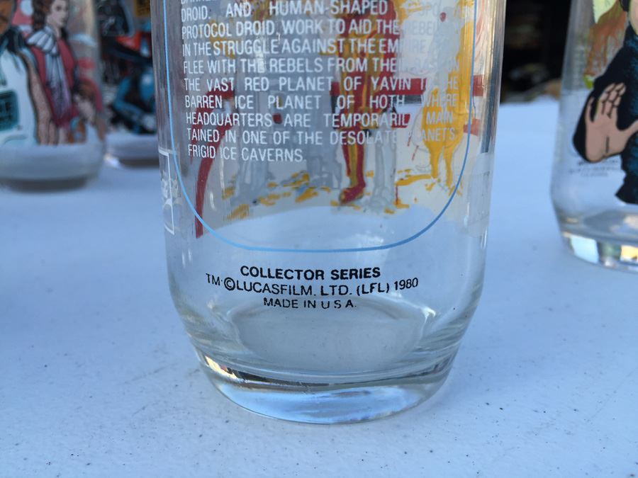 Stars Wars And The Empire Strikes Back Glasses From Burger King 1977 And 1988 [Photo 13]