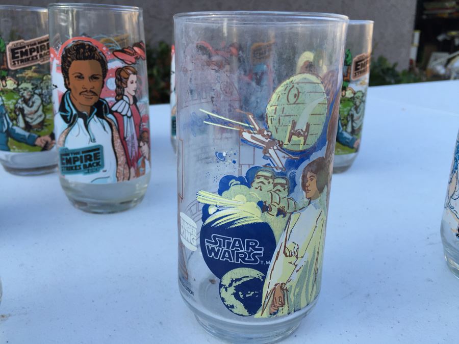 Stars Wars And The Empire Strikes Back Glasses From Burger King 1977 And 1988 [Photo 15]