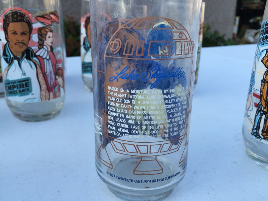 Stars Wars And The Empire Strikes Back Glasses From Burger King 1977 And 1988 [Photo 19]