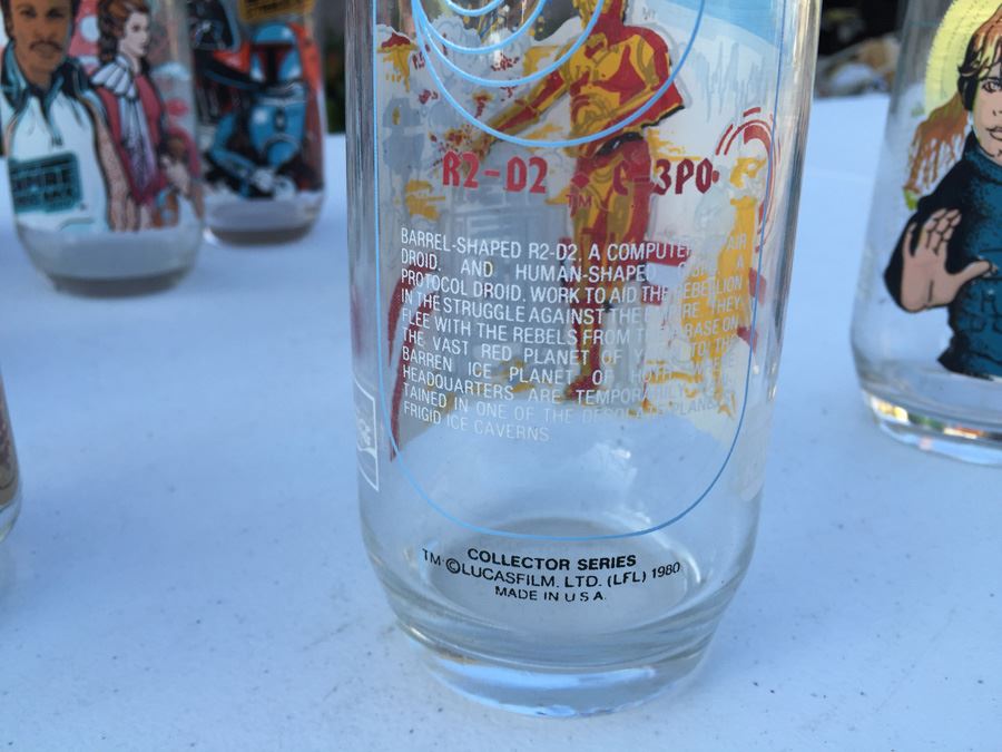 Stars Wars And The Empire Strikes Back Glasses From Burger King 1977 And 1988 [Photo 12]