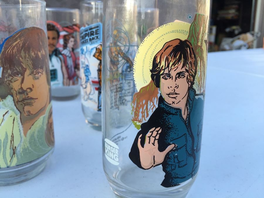 Stars Wars And The Empire Strikes Back Glasses From Burger King 1977 And 1988 [Photo 6]