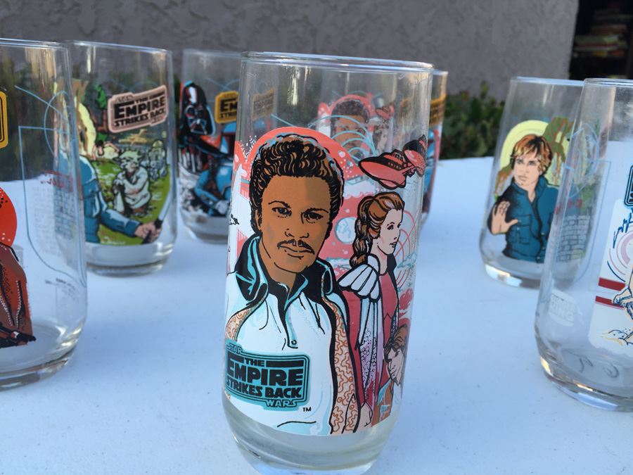 Stars Wars And The Empire Strikes Back Glasses From Burger King 1977 And 1988 [Photo 21]