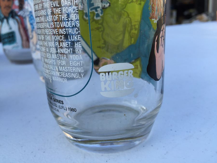 Stars Wars And The Empire Strikes Back Glasses From Burger King 1977 And 1988 [Photo 7]
