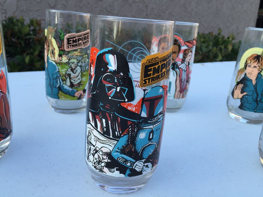 Stars Wars And The Empire Strikes Back Glasses From Burger King 1977 And 1988 [Photo 24]
