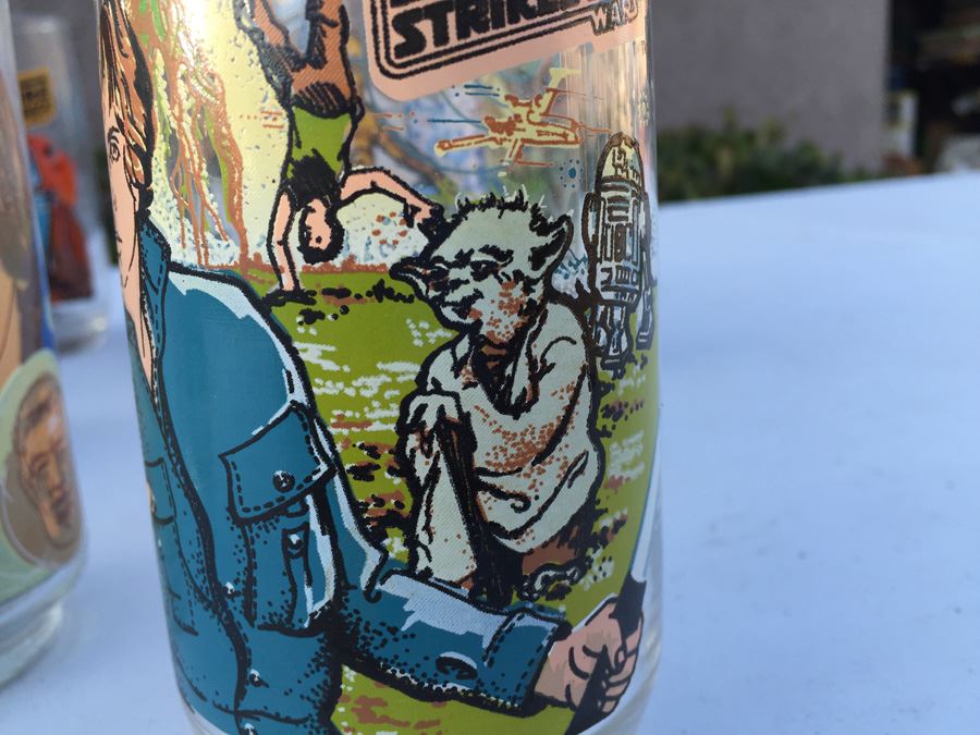 Stars Wars And The Empire Strikes Back Glasses From Burger King 1977 And 1988 [Photo 5]