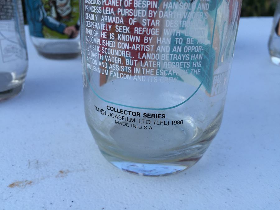 Stars Wars And The Empire Strikes Back Glasses From Burger King 1977 And 1988 [Photo 23]