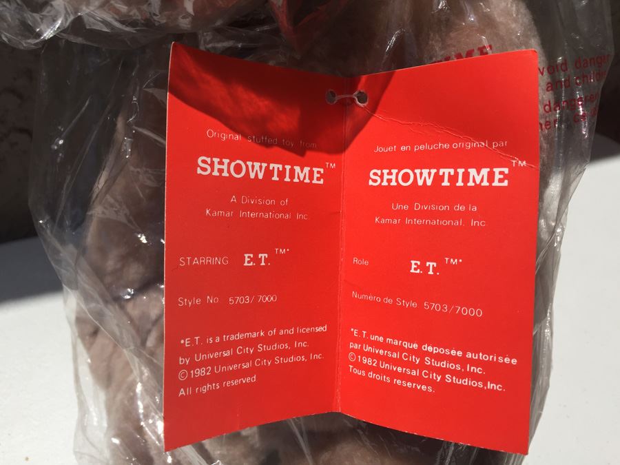 Pair Of E.T. The Extra Terrestrial Plush Toys KAMAR 1982 [Photo 6]