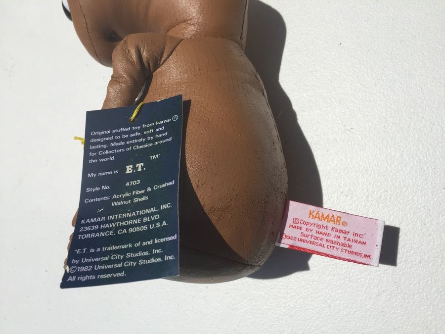 Pair Of E.T. The Extra Terrestrial Plush Toys KAMAR 1982 [Photo 5]