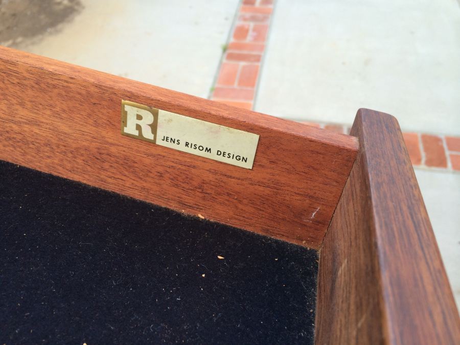 Jens Risom Drop Leaf Table Walnut Table w/ Original Label [Photo 21]