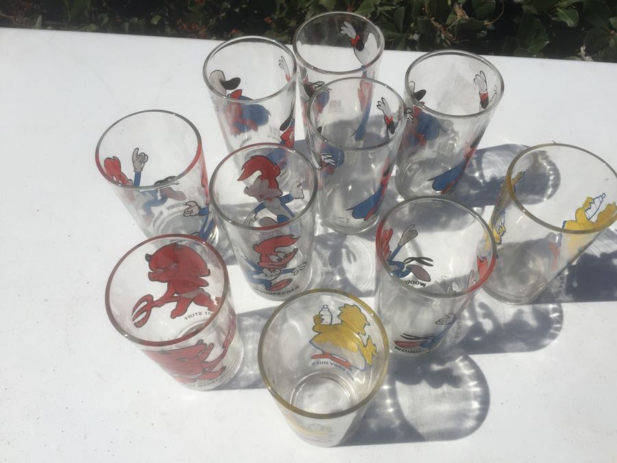 Vintage Cartoon Glasses Including Hot Stuff, Big Baby Huey, Underdog And Woody Woodpecker [Photo 8]