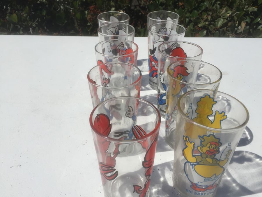 Vintage Cartoon Glasses Including Hot Stuff, Big Baby Huey, Underdog And Woody Woodpecker [Photo 4]