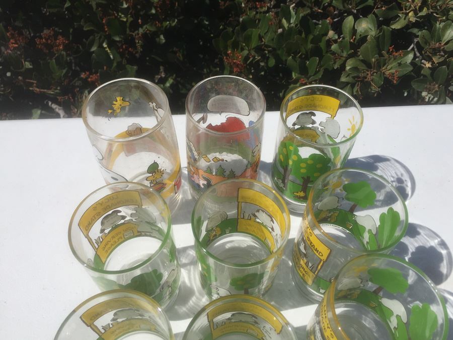 Vintage SNOOPY Glass Lot [Photo 4]