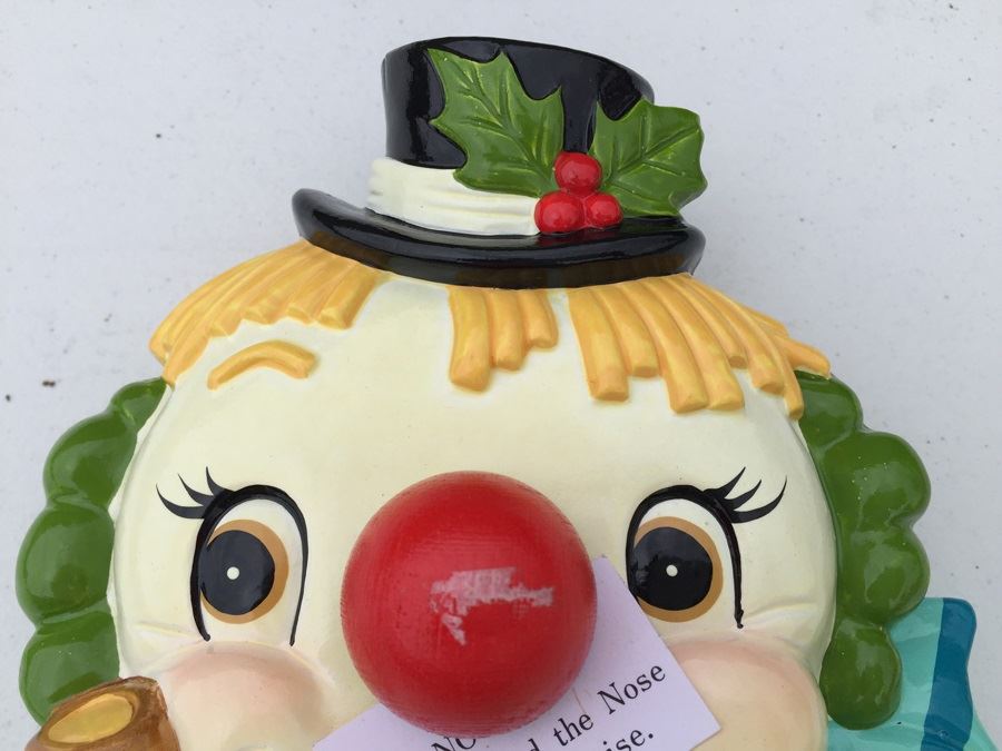Vintage Josef Originals Clown Music Box Send in the Clowns 1960's Japan Nursery Decor [Photo 2]