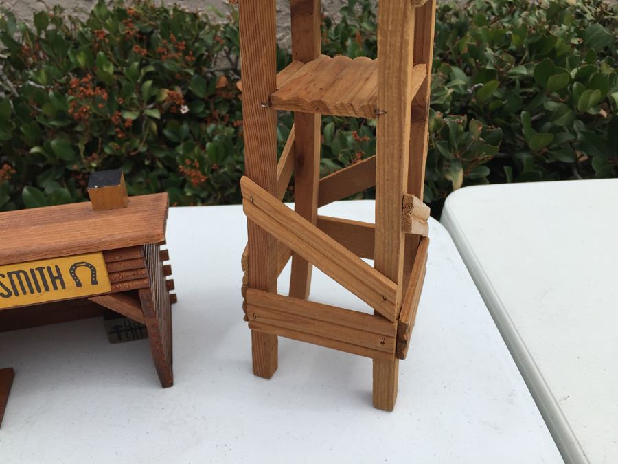 Wooden Blacksmith And Oil Rig Models [Photo 7]