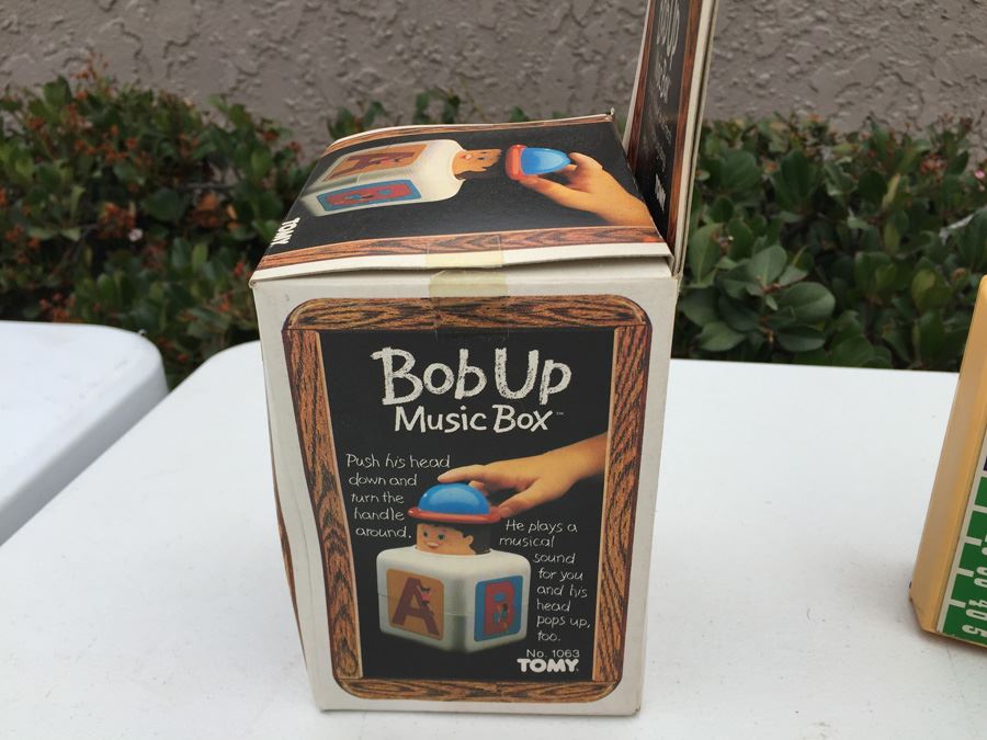 TOMY Bob Up Music Box New In Box 1982 And Funny Football Game [Photo 8]