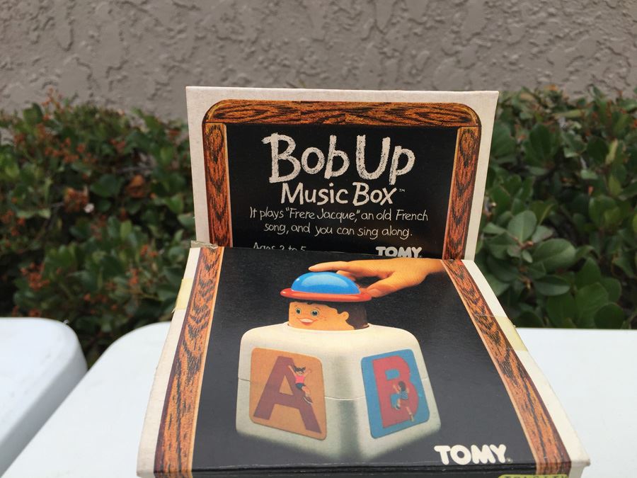 TOMY Bob Up Music Box New In Box 1982 And Funny Football Game [Photo 6]