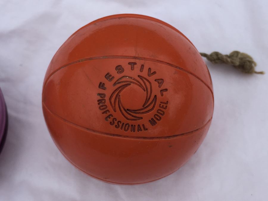 Pair Of Yo-Yos Duncan Imperial Purple And Festival Professional Model Basketball [Photo 3]