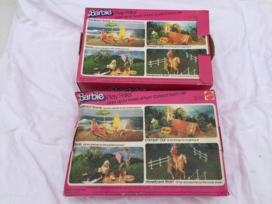 Vintage Barbie Play Paks Horseback Ridin' And Picnic 1982 [Photo 9]