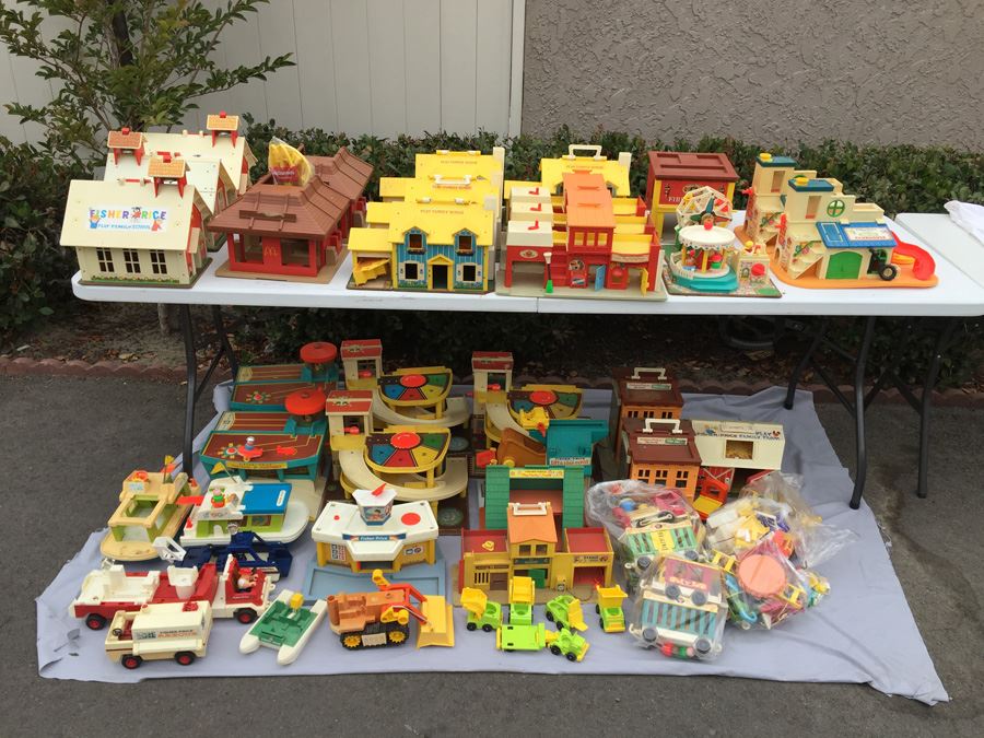 MEGA Vintage Fisher Price Play Sets Including McDonalds, Airport, Farm And Tons More