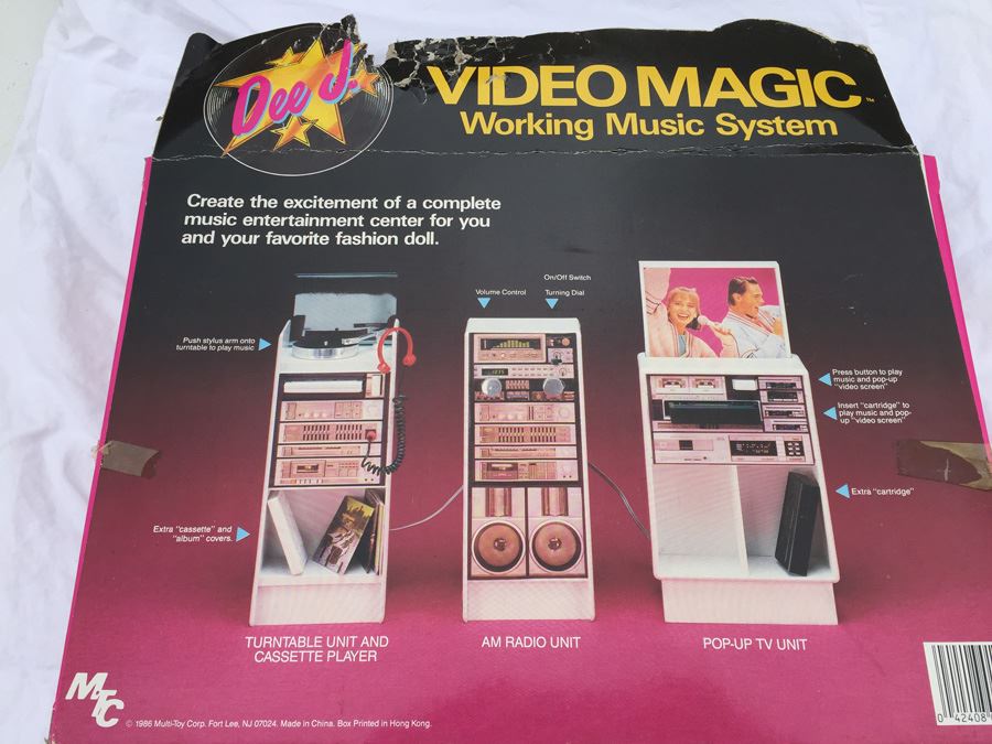 Dee J Video Magic Working Music System Multi-Toy Corp 1986 In Original Box [Photo 12]