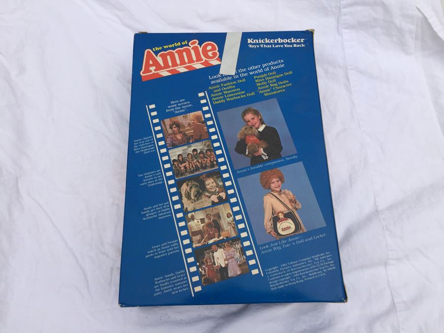 Movie Star Annie Doll With Party Dress And Shoes New In Box Knickerbocker Vintage 1982 [Photo 7]