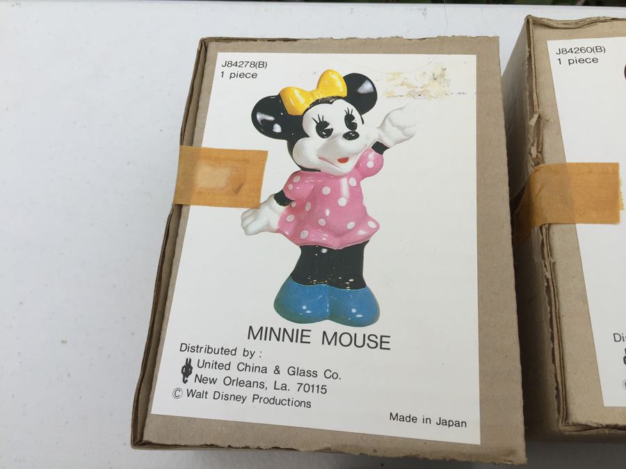 Walt Disney Minnie Mouse Hand Painted Figurines United China & Glass Co. Made In Japan New In Box [Photo 9]
