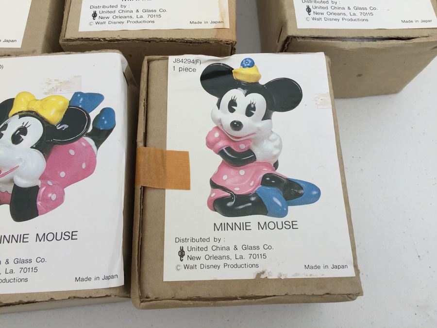 Walt Disney Minnie Mouse Hand Painted Figurines United China & Glass Co. Made In Japan New In Box [Photo 6]