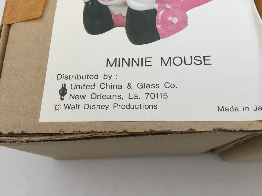 Walt Disney Minnie Mouse Hand Painted Figurines United China & Glass Co. Made In Japan New In Box [Photo 4]