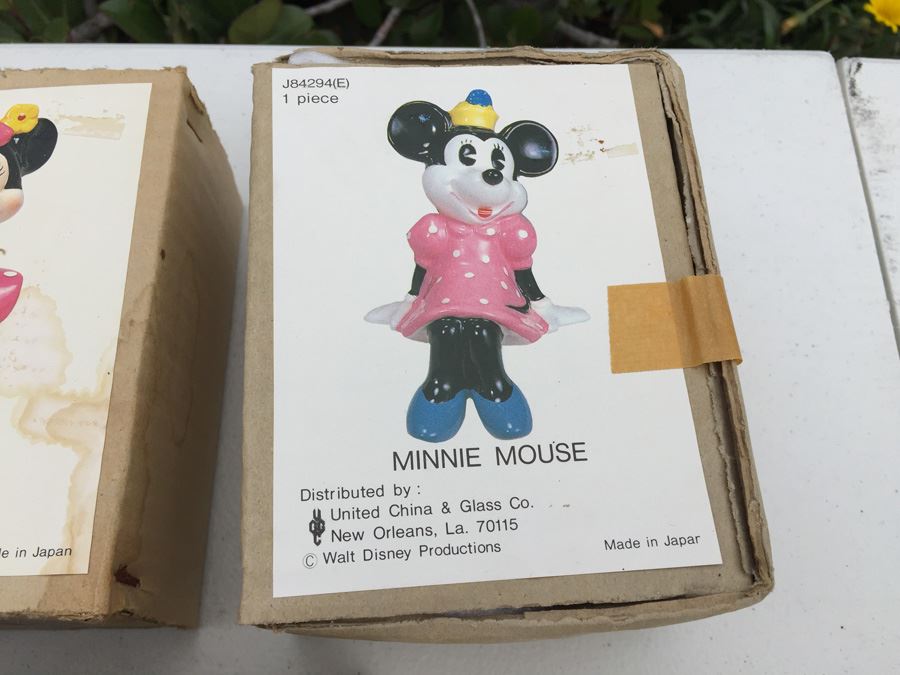 Walt Disney Minnie Mouse Hand Painted Figurines United China & Glass Co. Made In Japan New In Box [Photo 7]