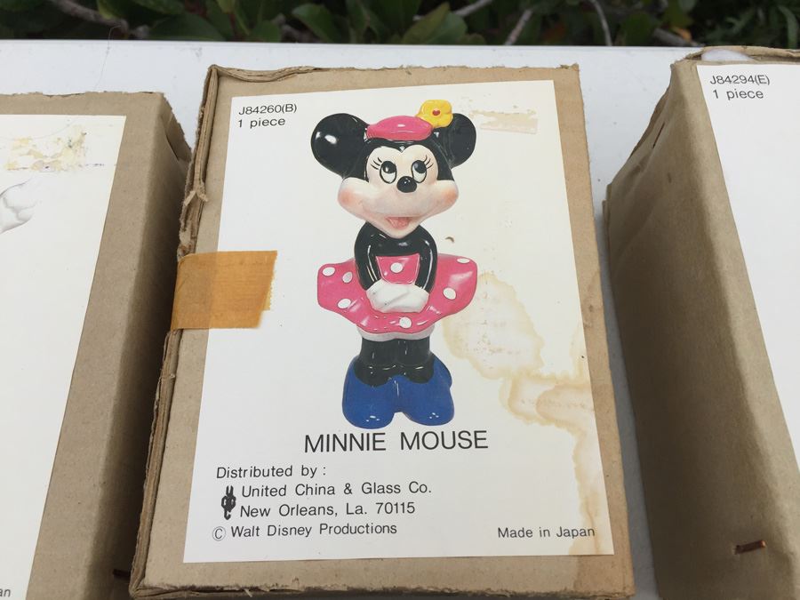 Walt Disney Minnie Mouse Hand Painted Figurines United China & Glass Co. Made In Japan New In Box [Photo 8]