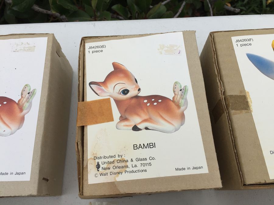 (11) Various Walt Disney Hand Painted Figurines United China & Glass Co. Made In Japan New In Box [Photo 11]