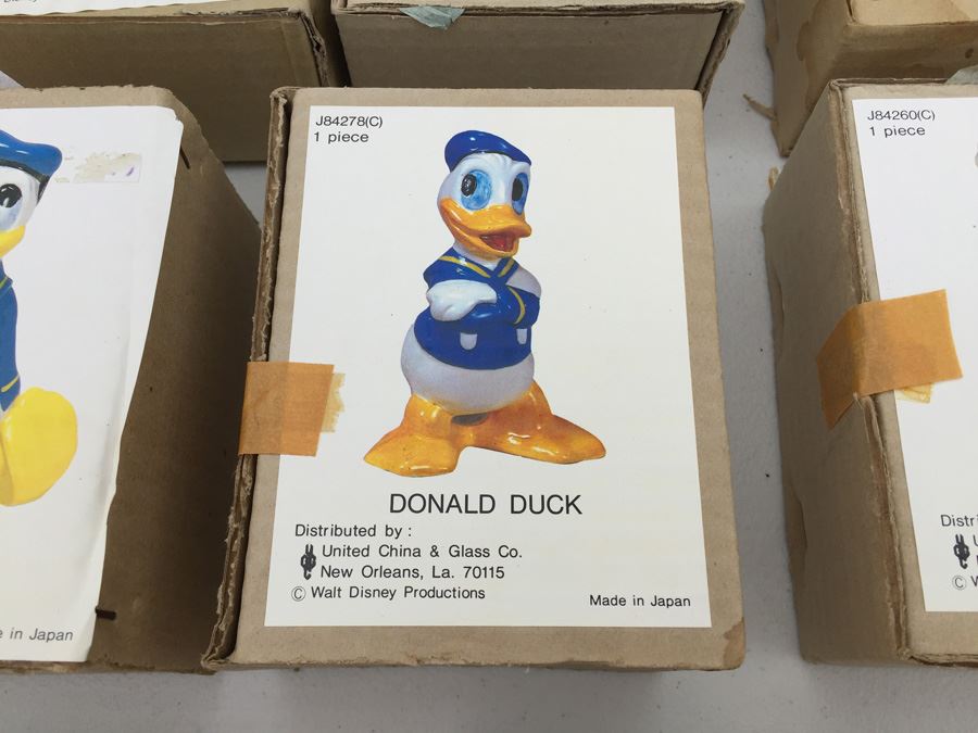 (11) Various Walt Disney Hand Painted Figurines United China & Glass Co. Made In Japan New In Box [Photo 7]