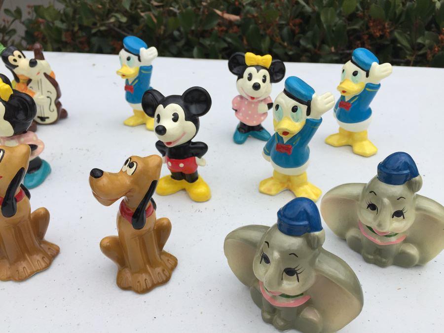 (17) Various Walt Disney Hand Painted Figurines United China & Glass Co