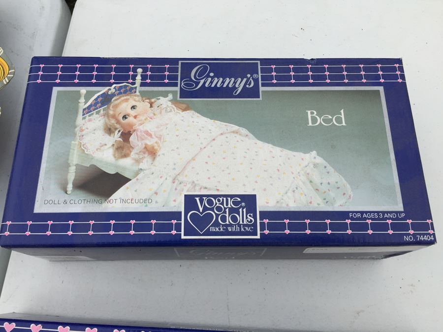 Huge Lot Of Ginnie Vogue Dolls, Clothing And Accessories New In Boxes And Cards Including Sasson Brand Dolls With Disco Rollerskates [Photo 14]