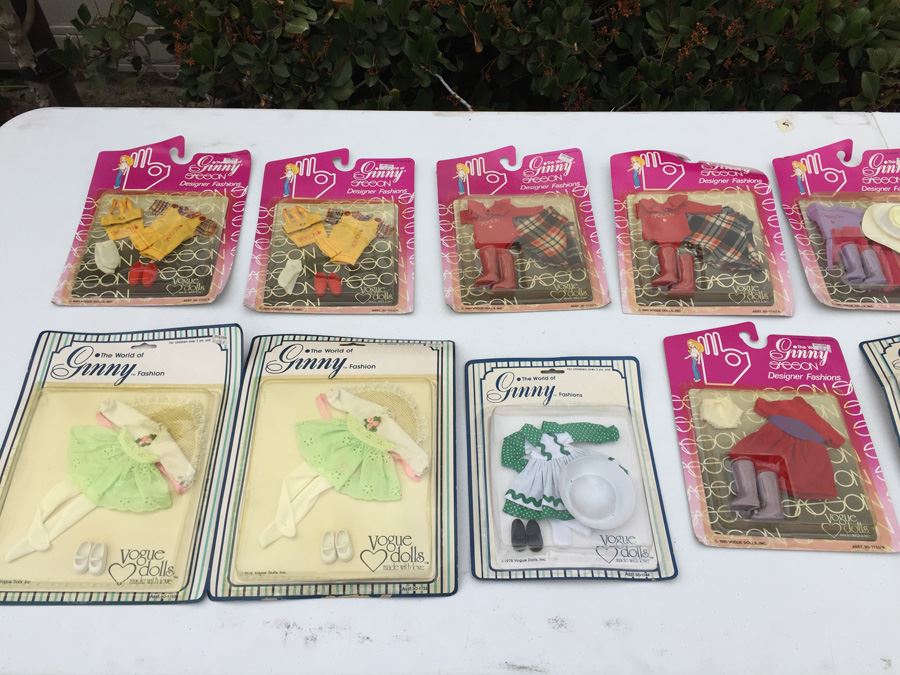 Huge Lot Of Ginnie Vogue Dolls, Clothing And Accessories New In Boxes And Cards Including Sasson Brand Dolls With Disco Rollerskates [Photo 3]