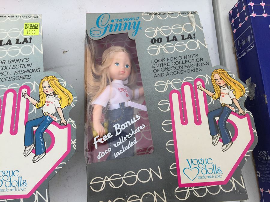 Huge Lot Of Ginnie Vogue Dolls, Clothing And Accessories New In Boxes And Cards Including Sasson Brand Dolls With Disco Rollerskates [Photo 10]