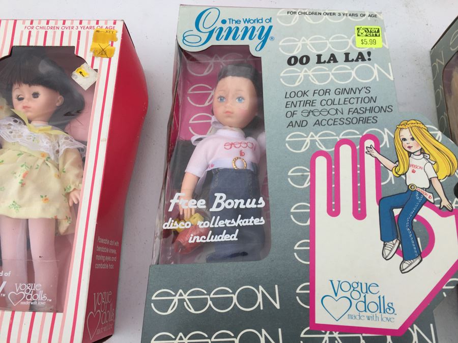 Huge Lot Of Ginnie Vogue Dolls, Clothing And Accessories New In Boxes And Cards Including Sasson Brand Dolls With Disco Rollerskates [Photo 9]
