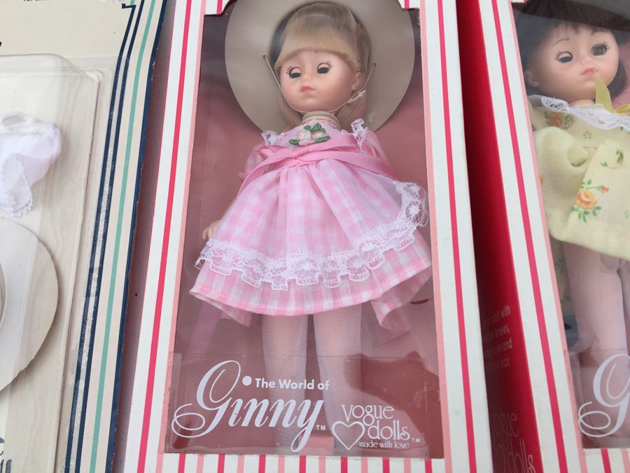 Huge Lot Of Ginnie Vogue Dolls, Clothing And Accessories New In Boxes And Cards Including Sasson Brand Dolls With Disco Rollerskates [Photo 16]