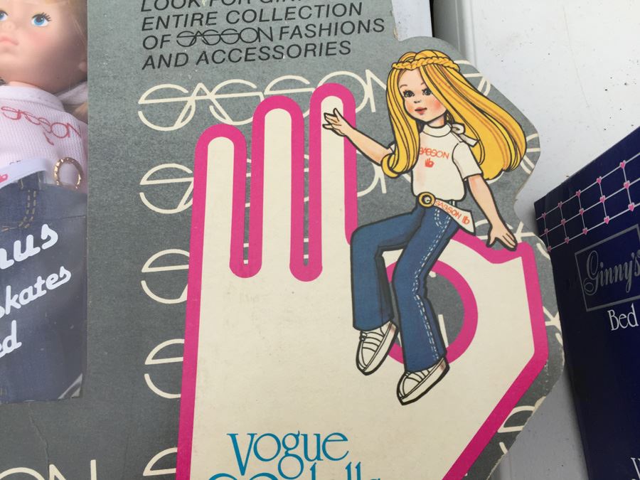 Huge Lot Of Ginnie Vogue Dolls, Clothing And Accessories New In Boxes And Cards Including Sasson Brand Dolls With Disco Rollerskates [Photo 7]