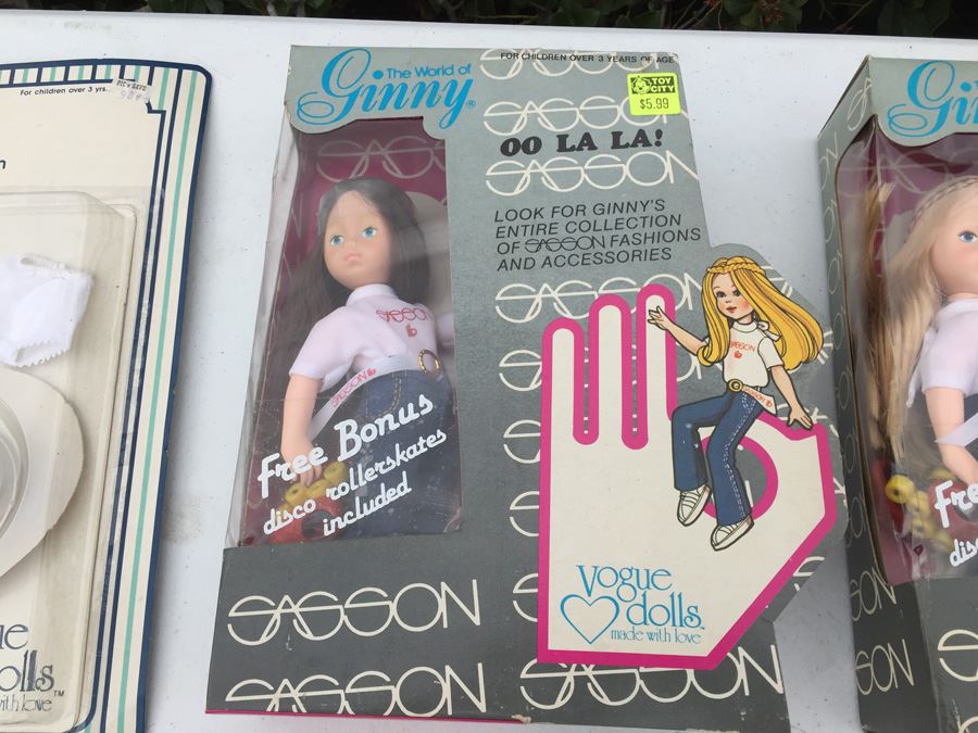 Huge Lot Of Ginnie Vogue Dolls, Clothing And Accessories New In Boxes And Cards Including Sasson Brand Dolls With Disco Rollerskates [Photo 5]