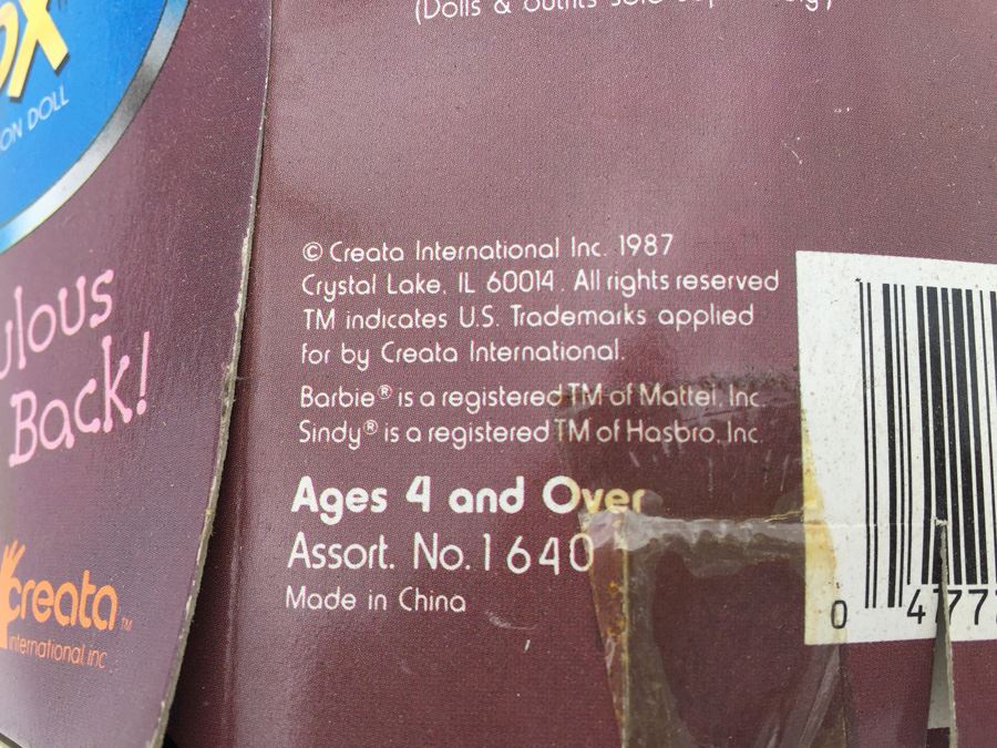 Vintage Bobby Sox 11 1/2' Fashion Dolls New In Box Creata Vintage 1987 [Photo 21]