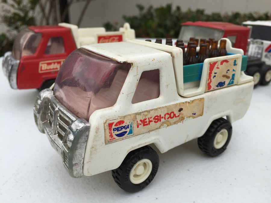 Vintage BUDDY L Vehicle Lot Including ARMY Vehicles Tank And Trucks Made In Japan [Photo 9]