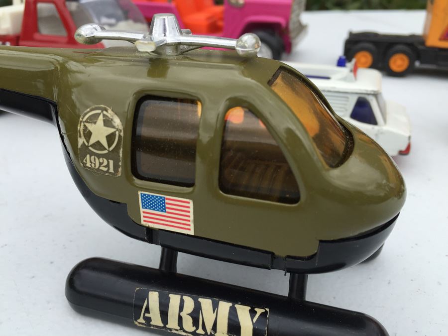 Vintage BUDDY L Vehicle Lot Including ARMY Vehicles Tank And Trucks Made In Japan [Photo 8]