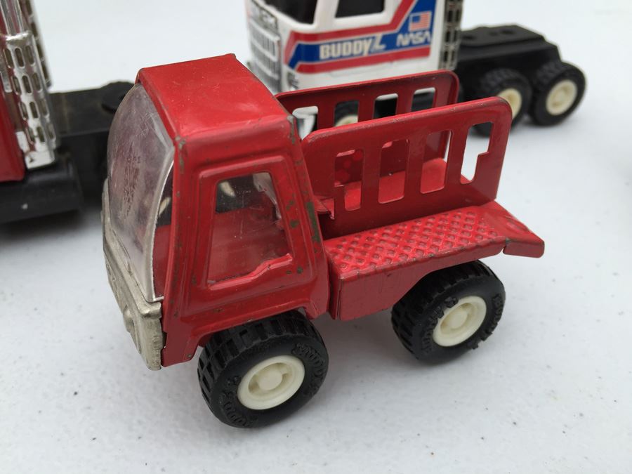 Vintage BUDDY L Vehicle Lot Including ARMY Vehicles Tank And Trucks Made In Japan [Photo 16]