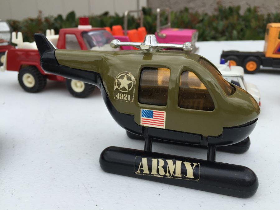 Vintage BUDDY L Vehicle Lot Including ARMY Vehicles Tank And Trucks Made In Japan [Photo 7]
