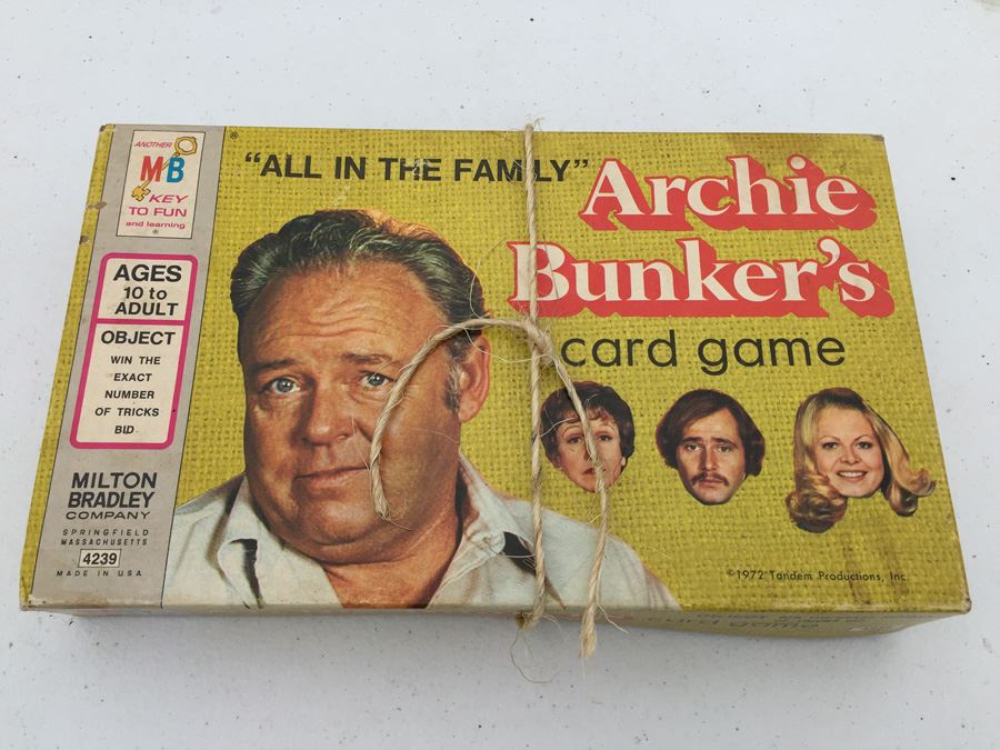 Vintage Archie Bunker's Card Game Milton Bradley All In The Family 1972