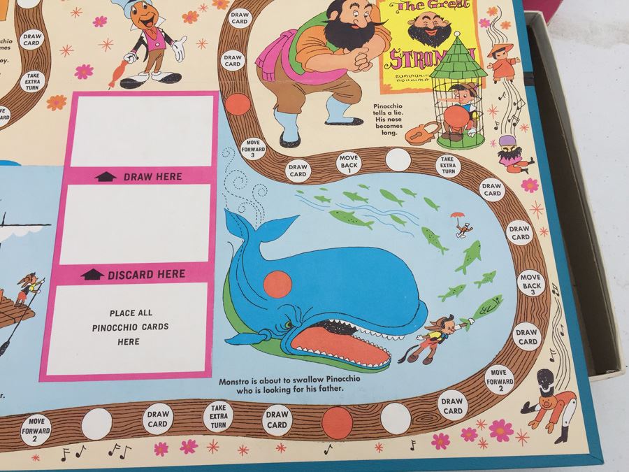Vintage Walt Disney Pinocchio Game Parker Brothers  [Photo 8]